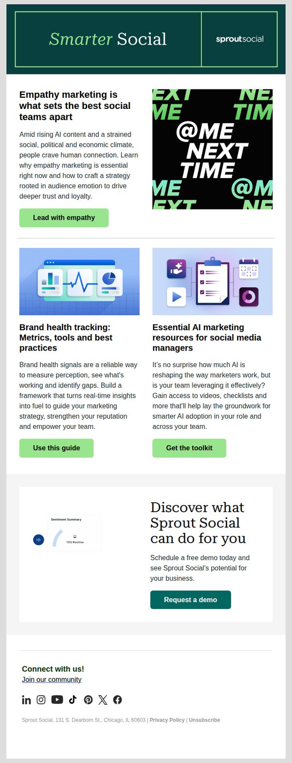 8. Sprout Social: Win over your audiences with empathy marketing