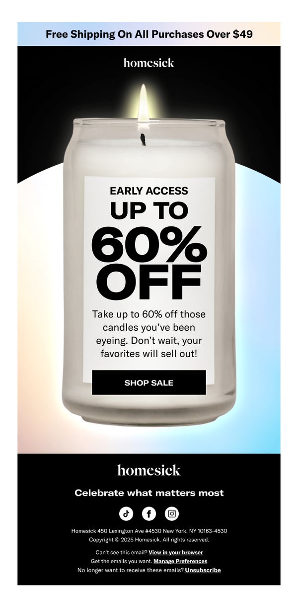 6. VIP EARLY ACCESS: Up to 60% OFF