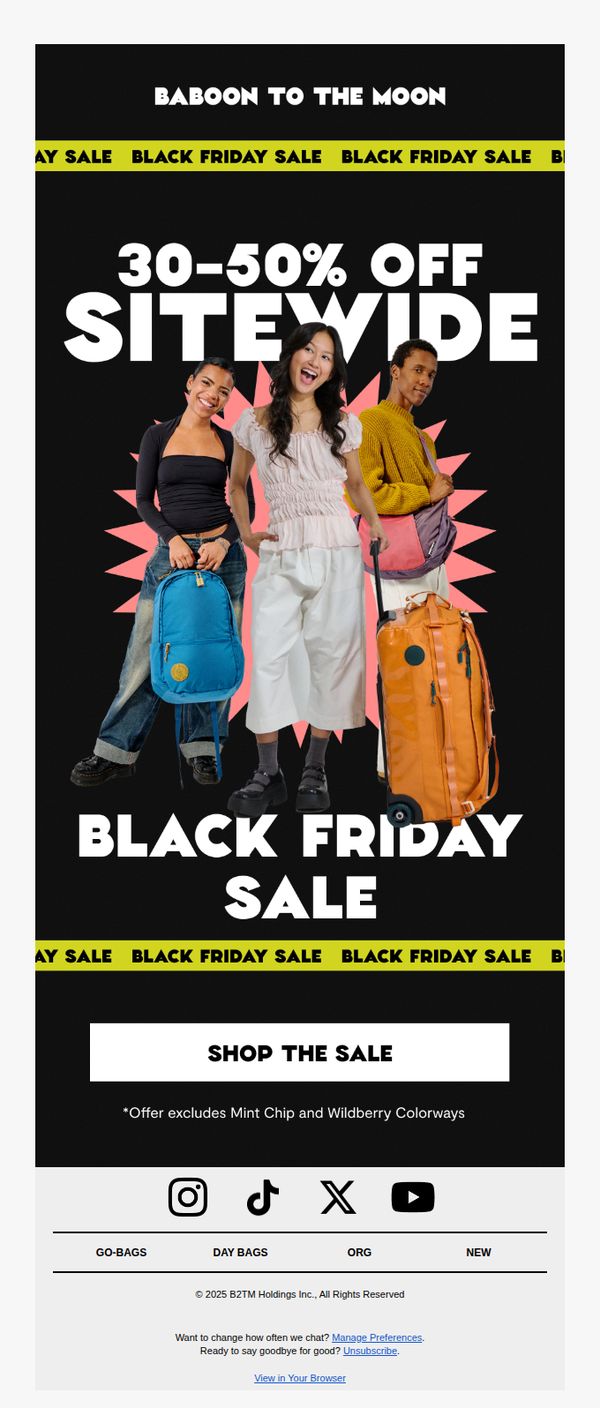 10. Baboon To The Moon: ⚠️ BLACK FRIDAY SALE: DEALS UP TO 50% OFF! ⚠️