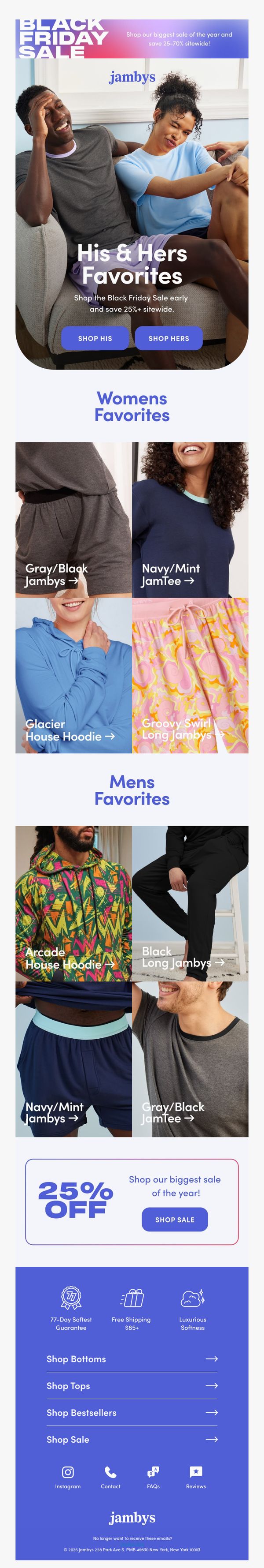 10. Jambys: His and Hers Favorites: Save 25-70%