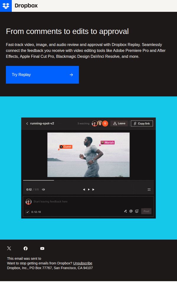 8. Dropbox: (7/9) Get videos to the final version faster