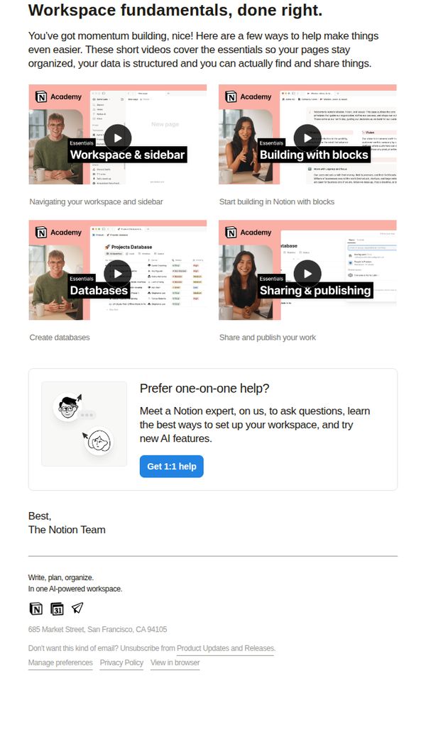 6. 4 quick wins for your workspace