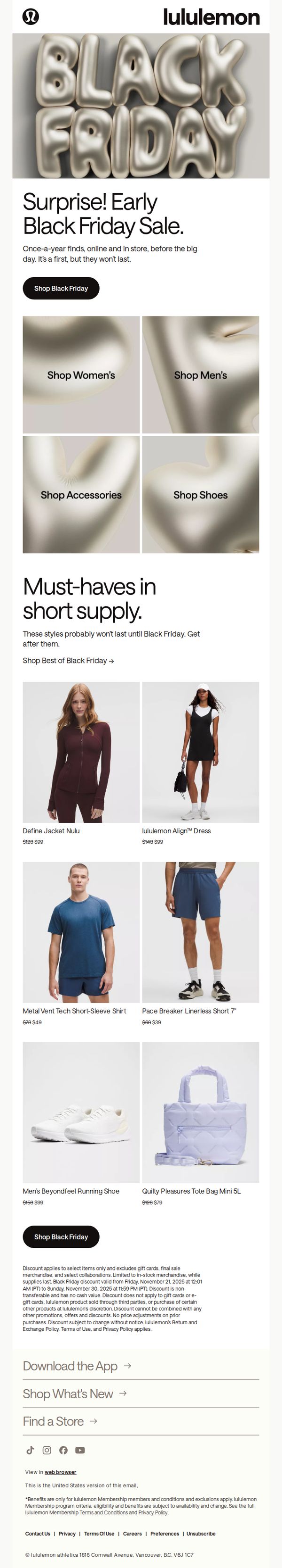 8. Black Friday Sale popped early