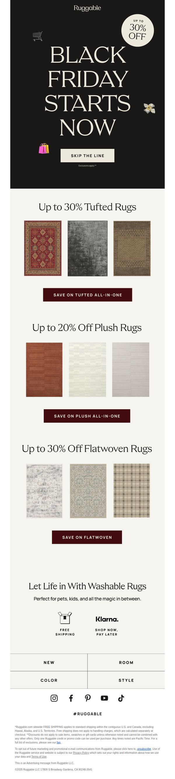 7. Up to 30% off starts now!!