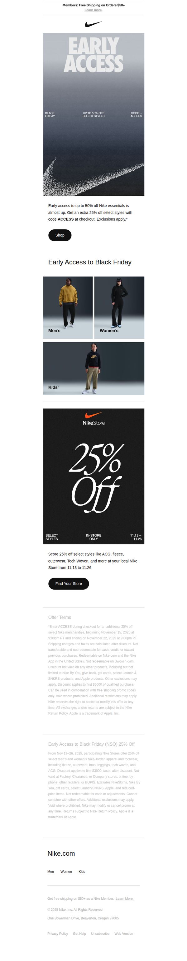 7. Hurry in for Early Access to Black Friday Savings
