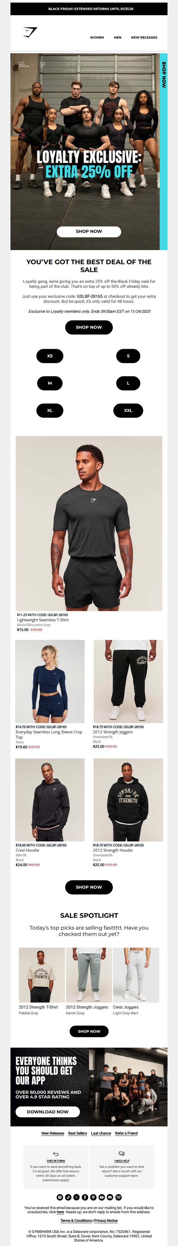 10. Extra 25% off for Loyalty members 🫶