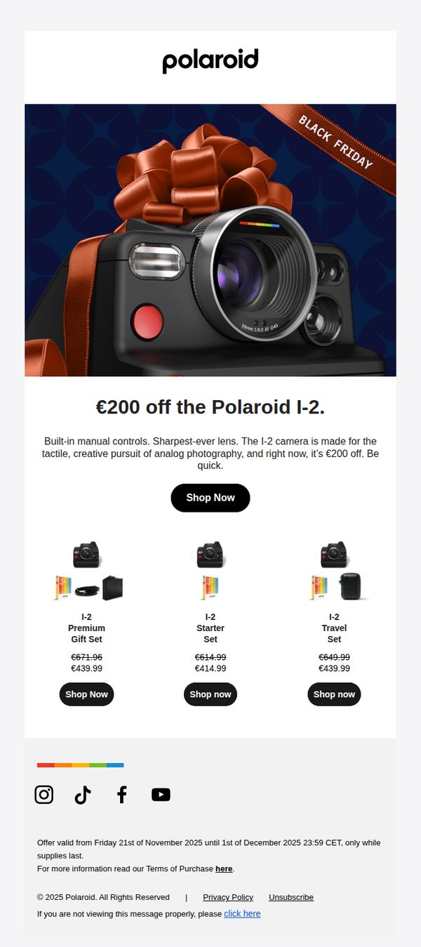 6. €200 off the Polaroid I-2