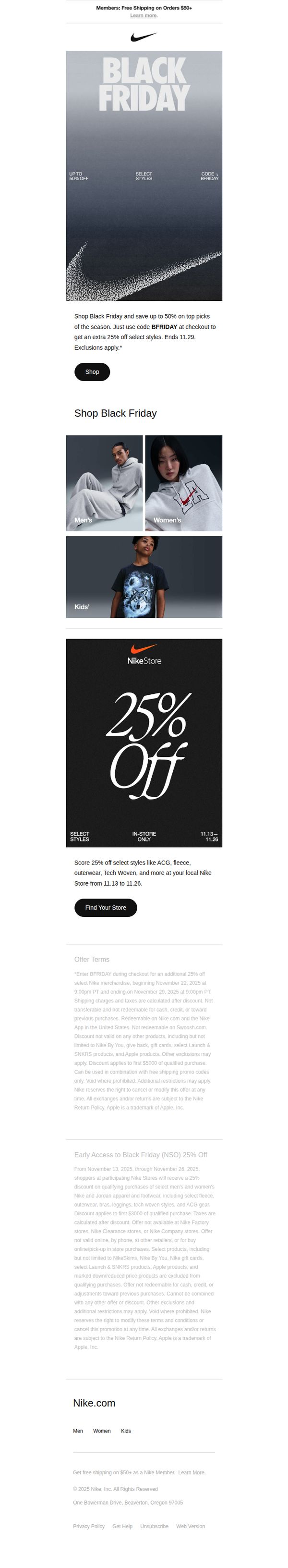 10. Get up to 50% off during Black Friday