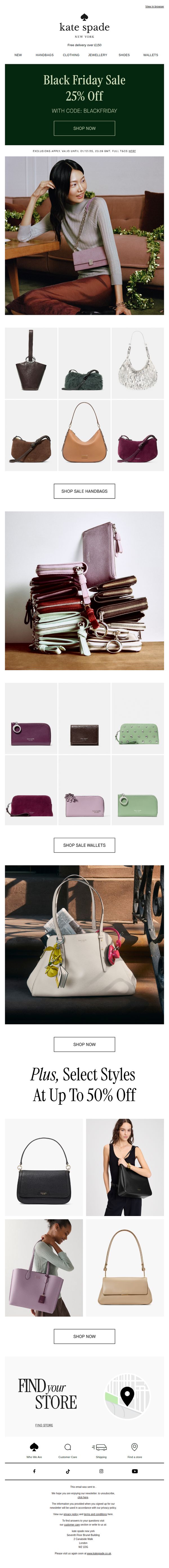 7. Get 25% off a handbag for every occasion – Black Friday is LIVE