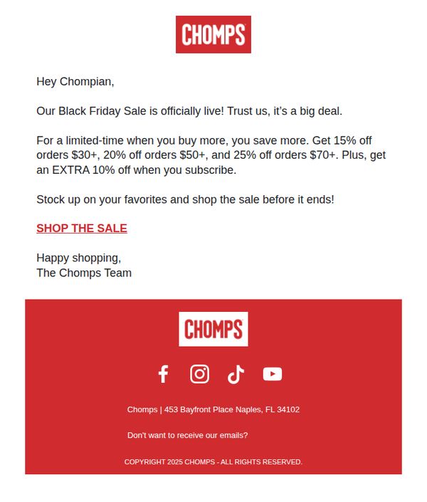 10. Snacks up to 25% OFF 😋