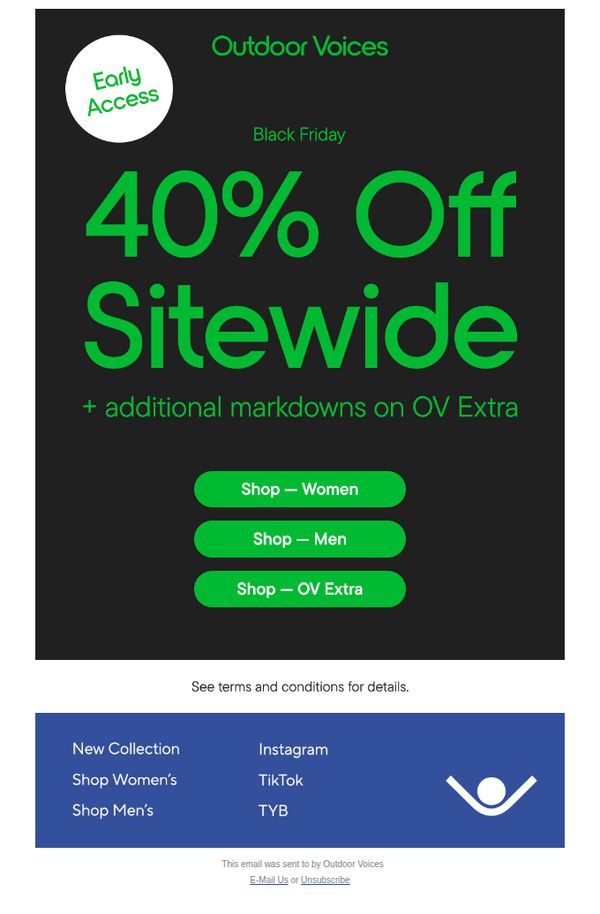10. SURPRISE: 40% OFF SITEWIDE