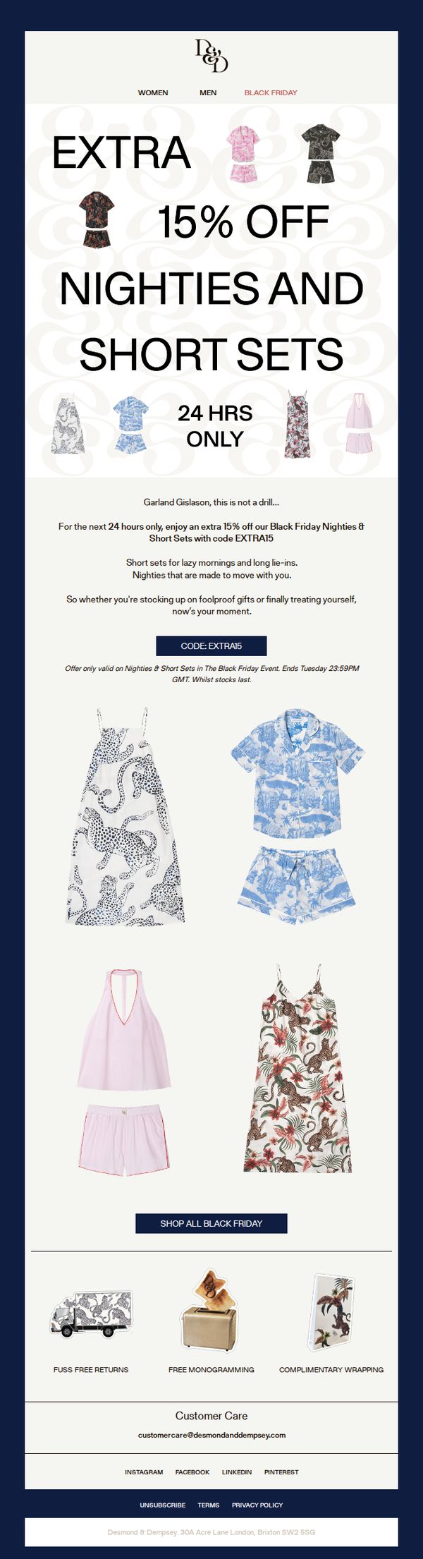 9. Extra 15% Off Nighties & Short Sets
