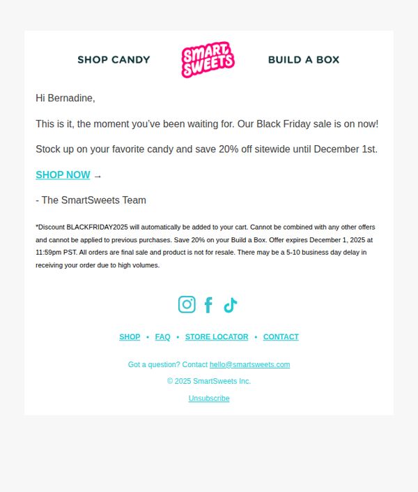 9. The candy sale you’ve been waiting for 🍭
