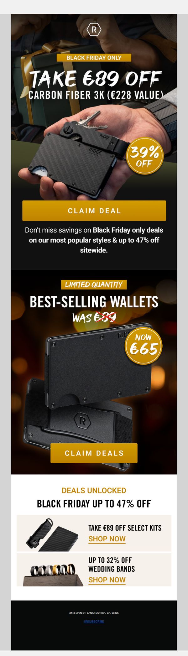 7. Take €89 Off Black Friday Deals