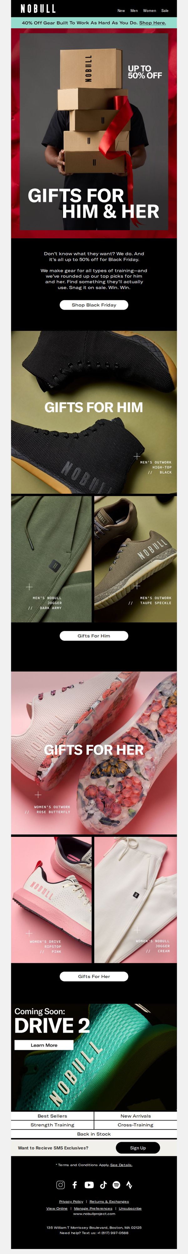 9. NO BULL: Up to 50% Off Gifts for Him & Her