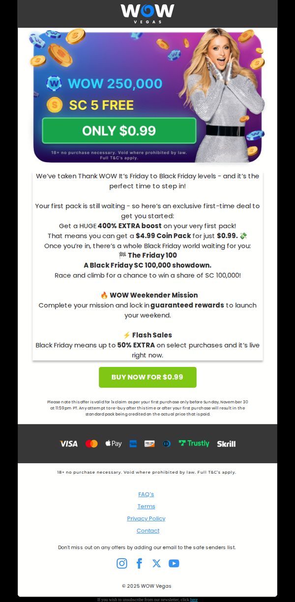 6. 💰 Purchase $0.99, Get 400% EXTRA Coins!
