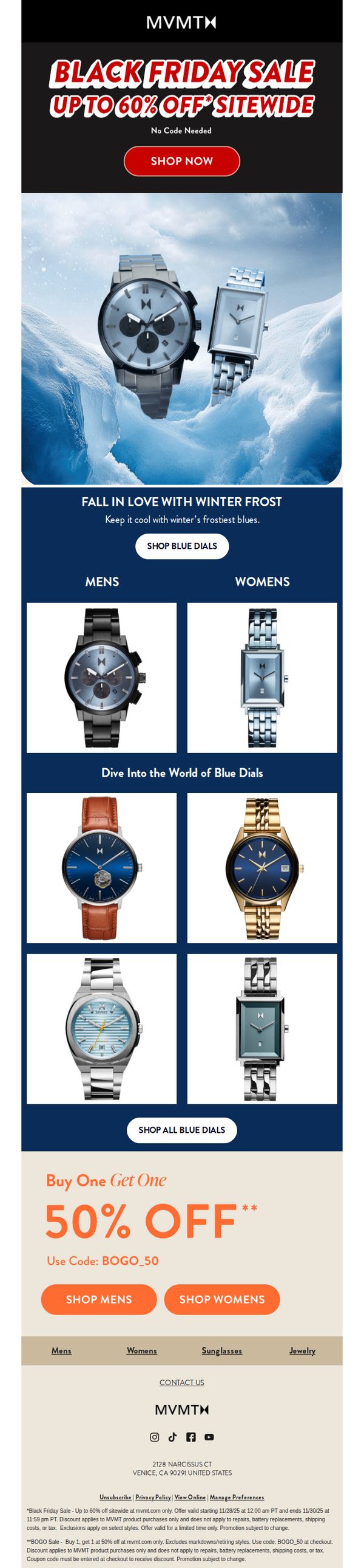 6. It’s Time. Blue Dials. Black Friday Prices