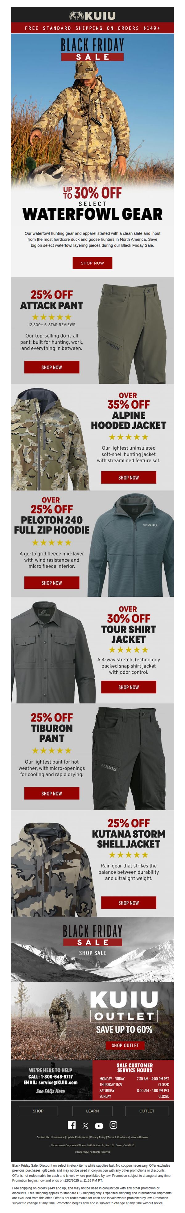 9. Up To 30% Off Select Waterfowl Gear
