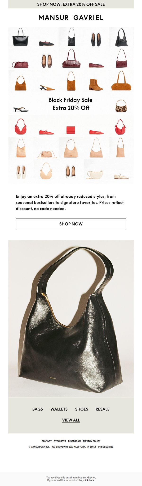 9. Mansur Gavriel: These Will Sell Out