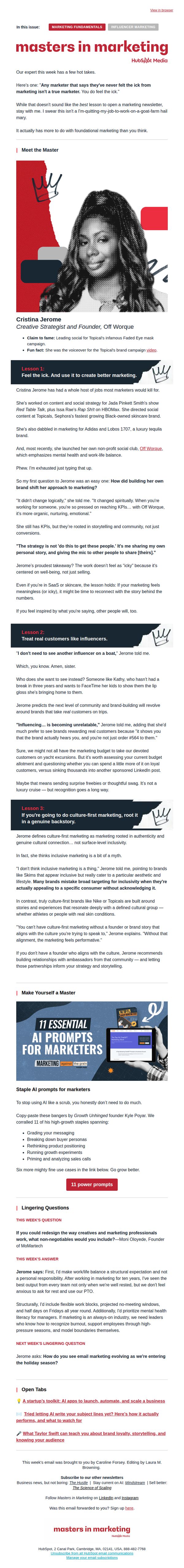 7. The ick from marketing 🤢