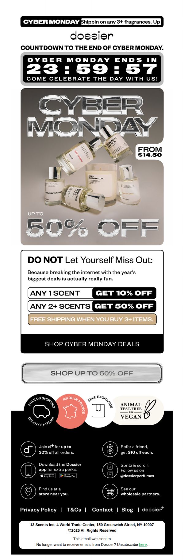 7. TODAY: 📣 50% off on 2+ items & orders ships FREE on 3+