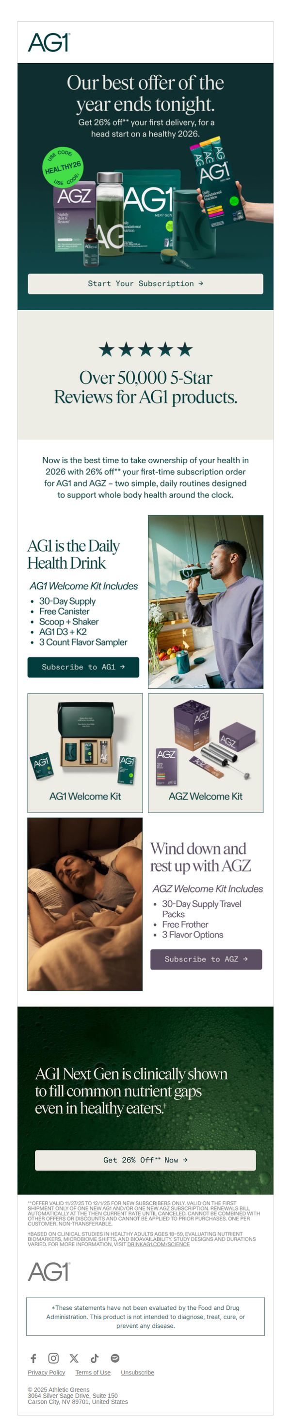 Athletic Greens AG1