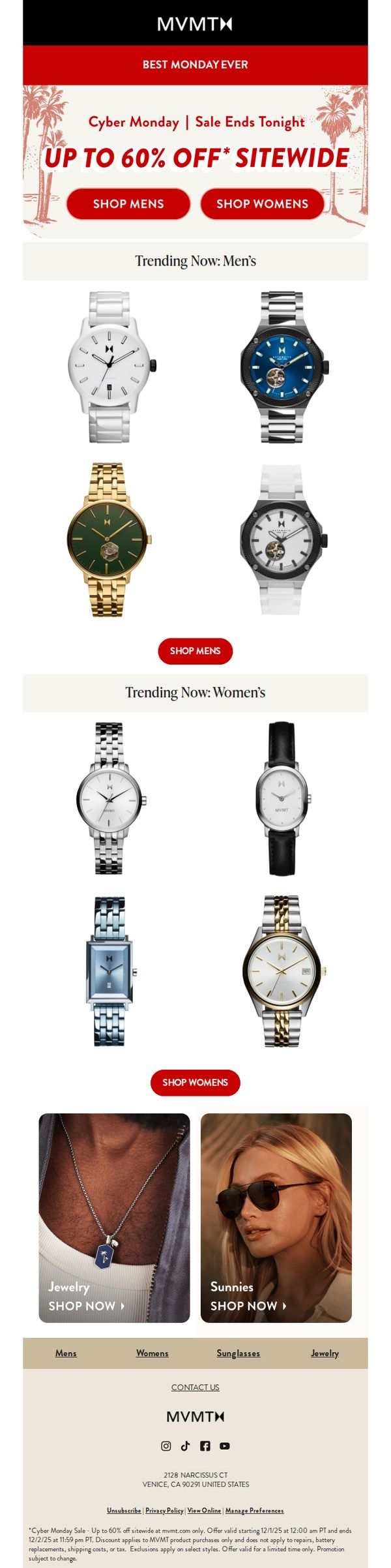 6. MVMT Watches: Cyber Monday Is Here