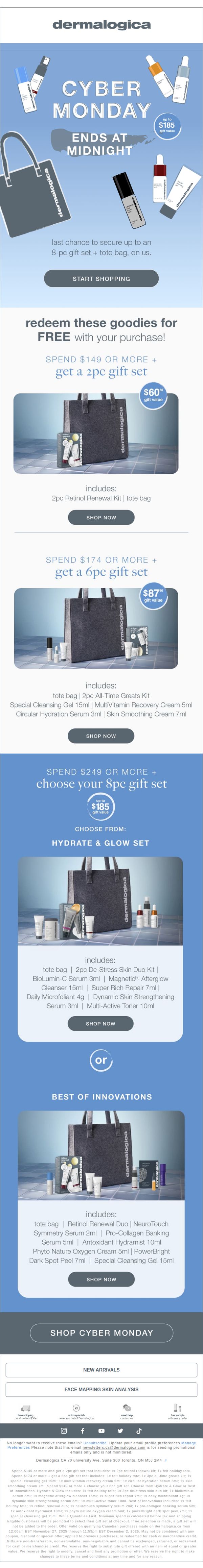 10. Dermalogica: Cyber Monday Final Hours! 🚨