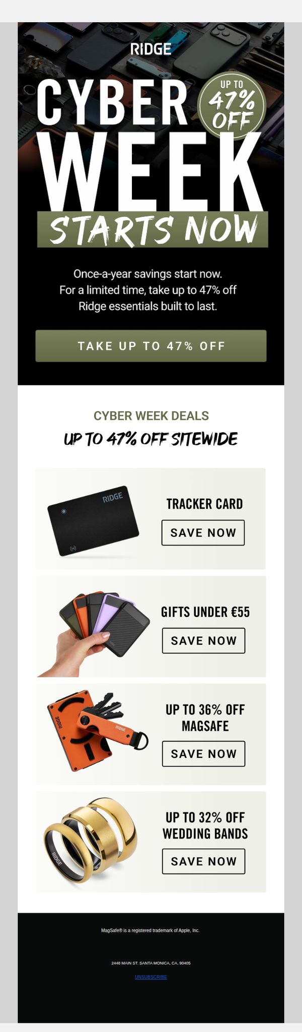 9. The Ridge Wallet: Starts NOW: Cyber Week Exclusives