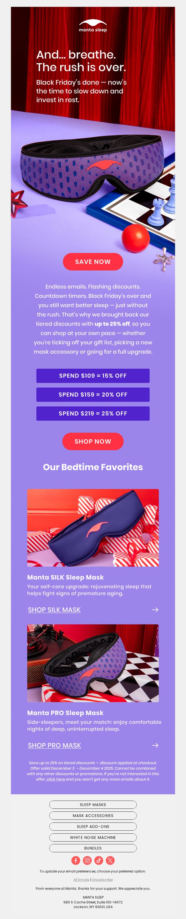 10. Our post Black Friday sale! 🛏️💰