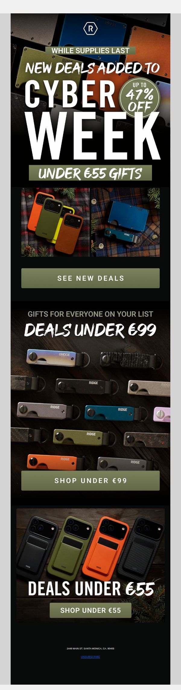 7. The Ridge Wallet: See New Deals added to Cyber Week
