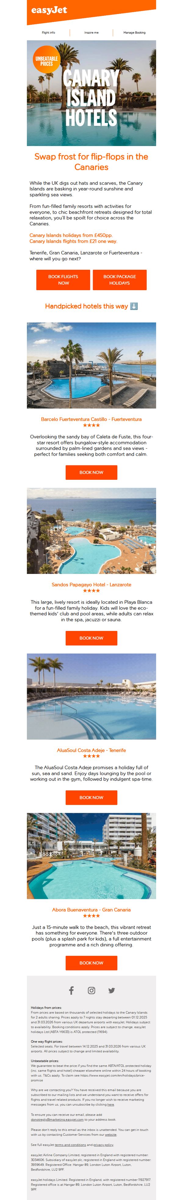 10. Canary Island holidays from £450pp ☀️