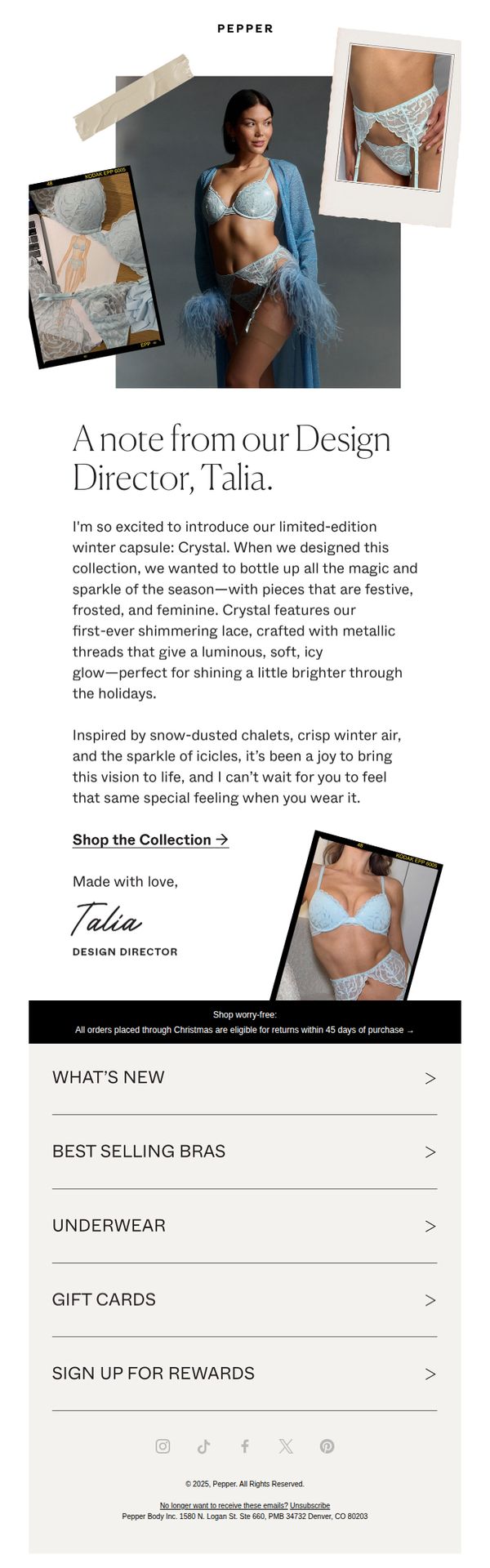 10. A special note from our Design Director ❄️