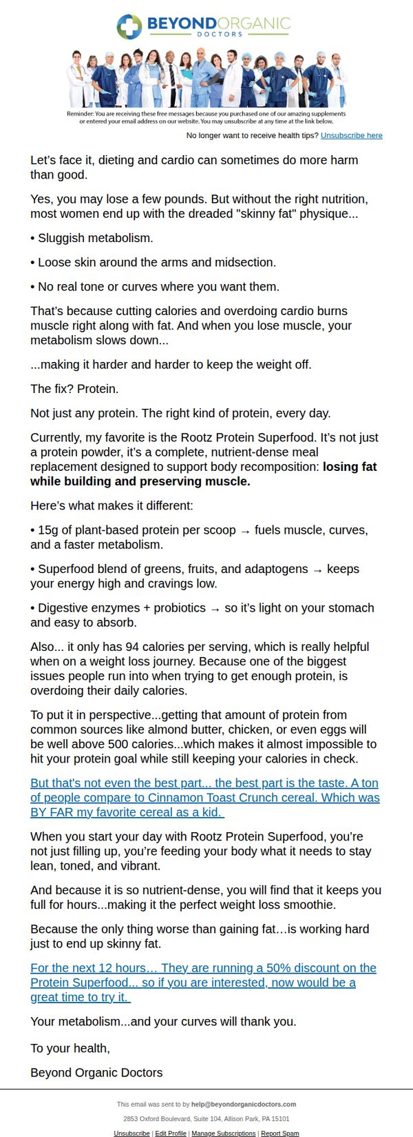 6. Beyond Organic Doctors: This is the only thing worse than gaining fat...