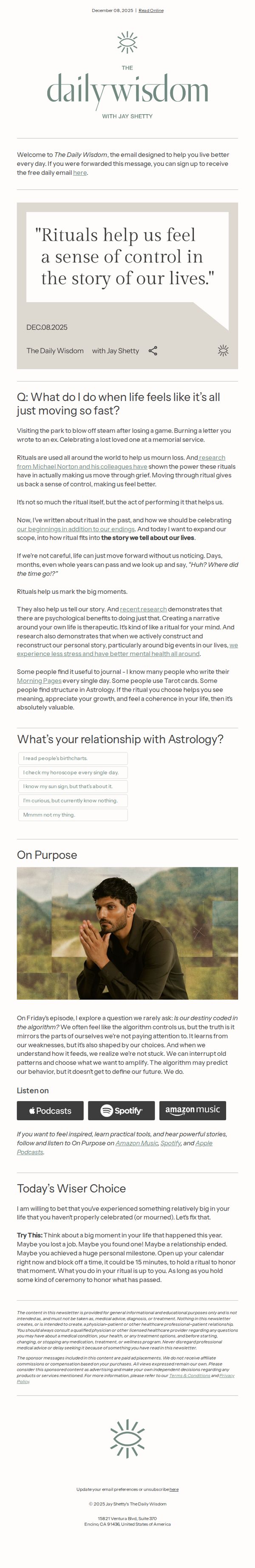 9. Jay Shetty: More Science Behind Rituals