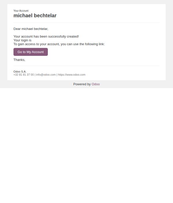 7. Odoo : Welcome to Odoo S.A.!
