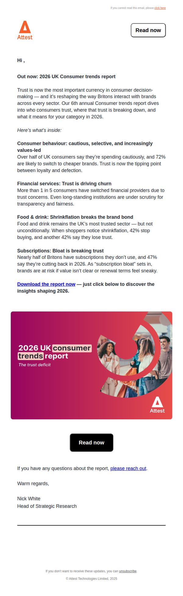 7. Attest: Get your copy: Attest’s 2026 UK Consumer trends report