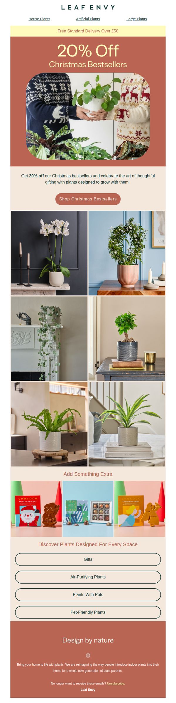 7. Leaf Envy: 20% off Christmas bestsellers 🎁