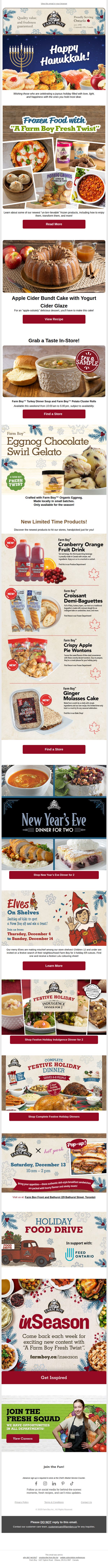 8. What's New & Noteworthy at Farm Boy!