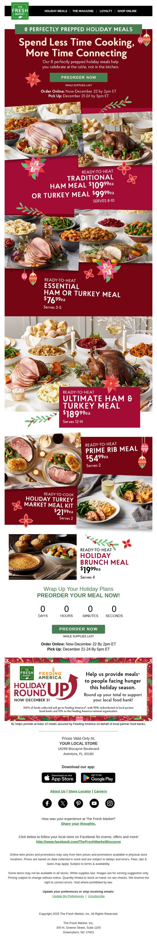 9. The Fresh Market: Let us prep your holiday magic