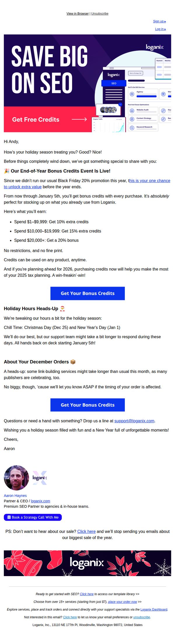 7. 🎉 Holiday Cheers + Big Savings on Bulk SEO Packages!