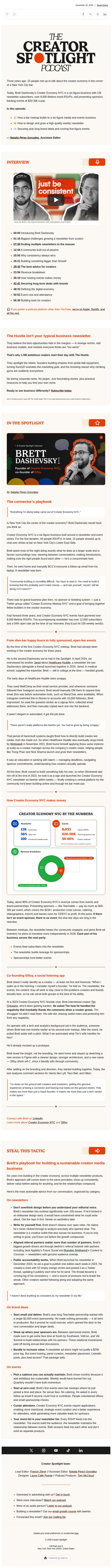 8. beehiiv : 🔴 How newsletters and events built a six-figure creator business