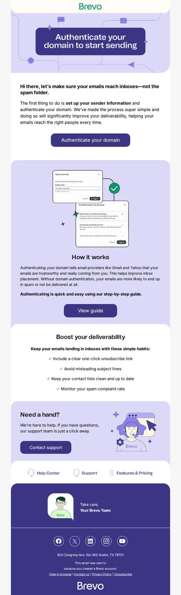 7. Step 1: Reach your contacts' inbox 📩