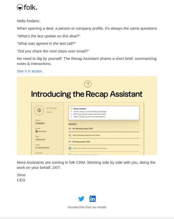7. Introducing the Recap Assistant