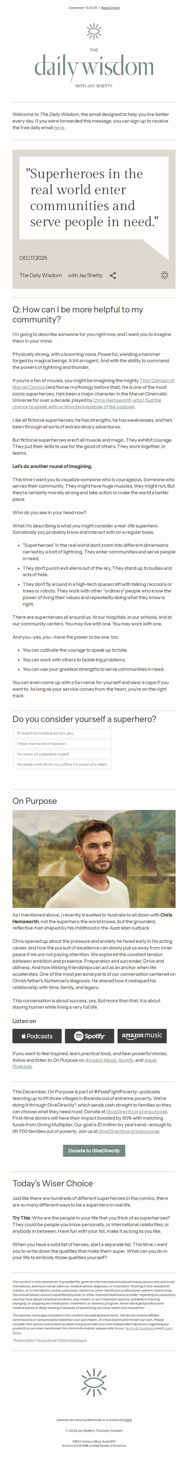 6. You Are A Superhero