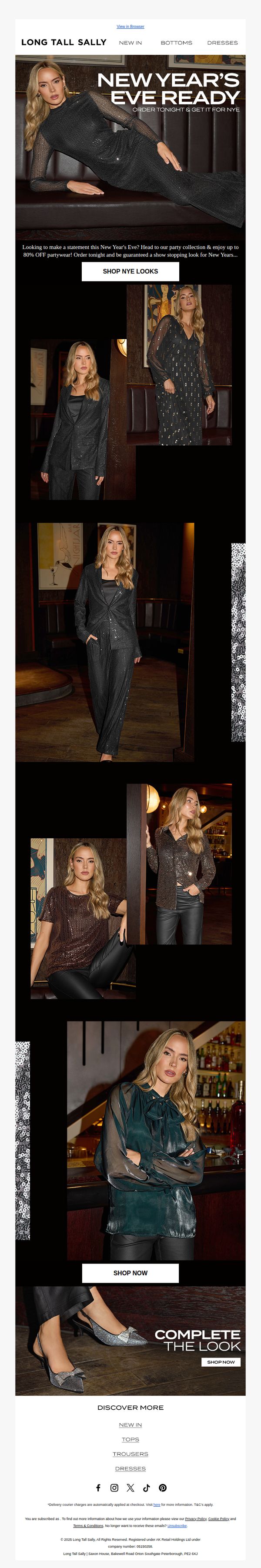 9. Long Tall Sally: What To Wear On New Year's Eve