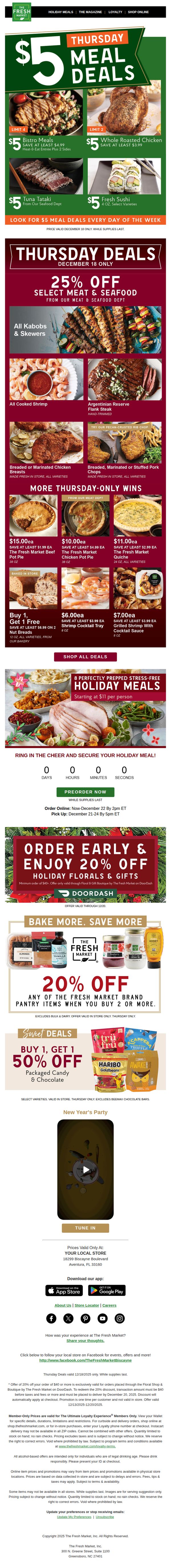 9. Upgrade Thursday with $5 meal deals