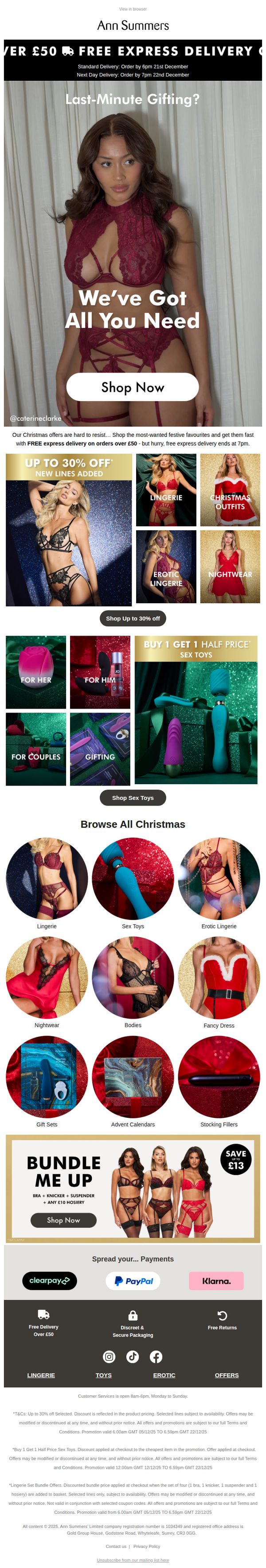 9. Ann Summers: Last-Minute Gifts? We’ve Got You 👉