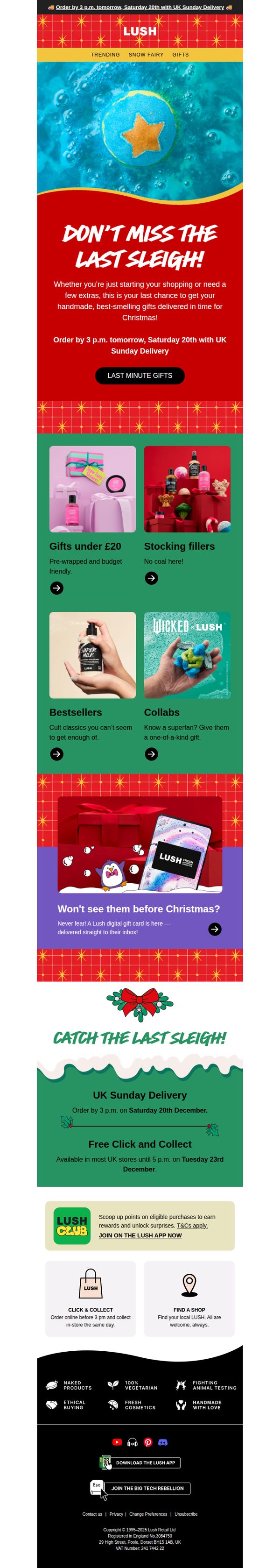 6. Need your gifts in time for Christmas? 🧑‍🎄