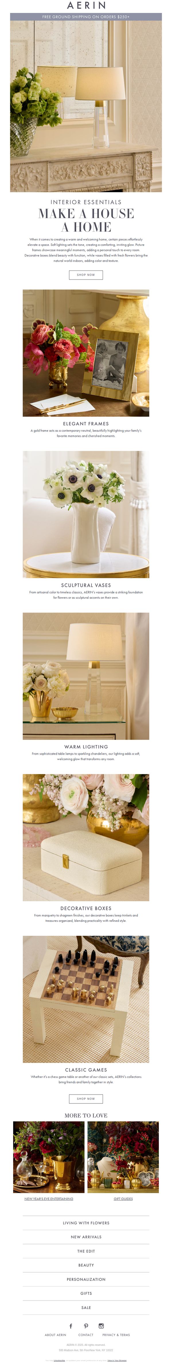 6. AERIN: 5 Essentials That Make a House a Home